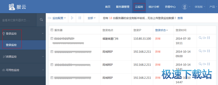 登录监控