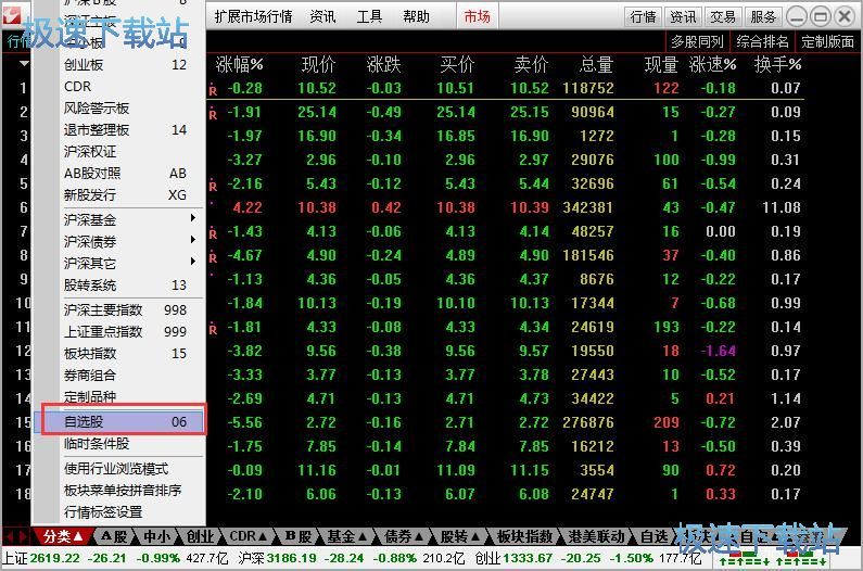 添加自选股教程