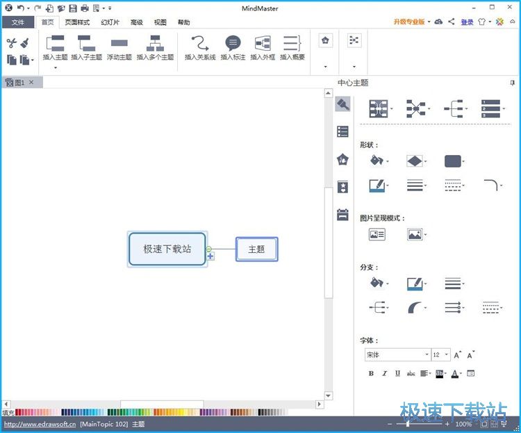 模板编辑思维导图教程