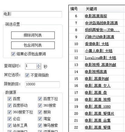 熊猫关键词使用方法教程