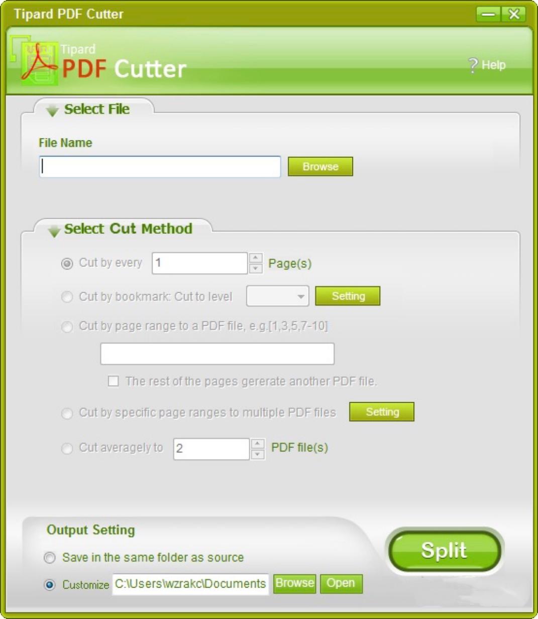 分割PDF