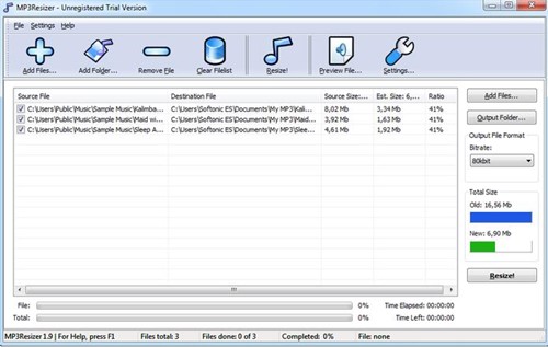 mp3压缩软件MP3Resizer安装使用教程