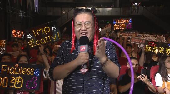 图：主持人抢走了JDG主场迎战DMO风头