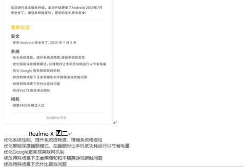 图：Reamle-X手机更新系统
