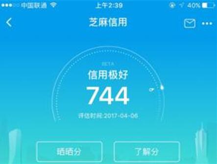 图：芝麻分数高了的好处