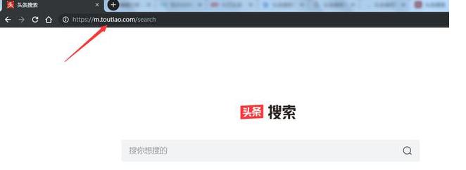 图：今日头条搜索网页版入口在哪里？
