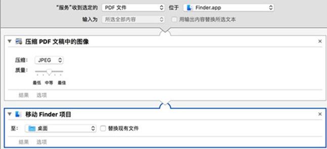 图：使用PDF：Automator批量压缩