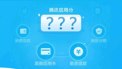 图：以及如何查看自己腾讯信用分数是多少呢？