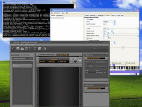图：Audacity.LinuxSampler