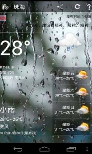 图：中央天气预报