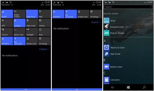 Win10 Mobile RS2预览版14936更新了什么
