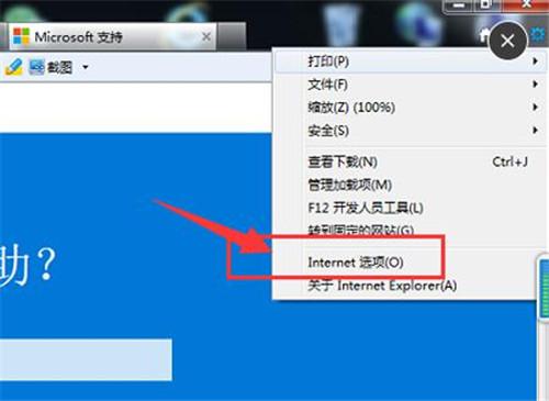 图：IE浏览器