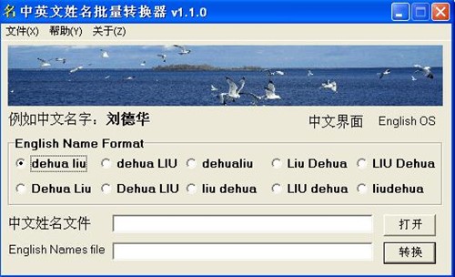 中英文姓名批量转换器 下载介绍