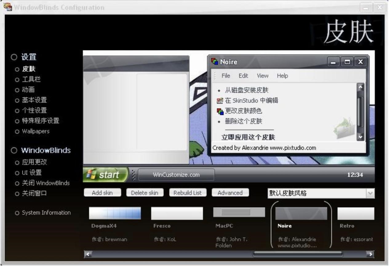 Windows系统的美化工具WindowBlinds功能特点全面介绍