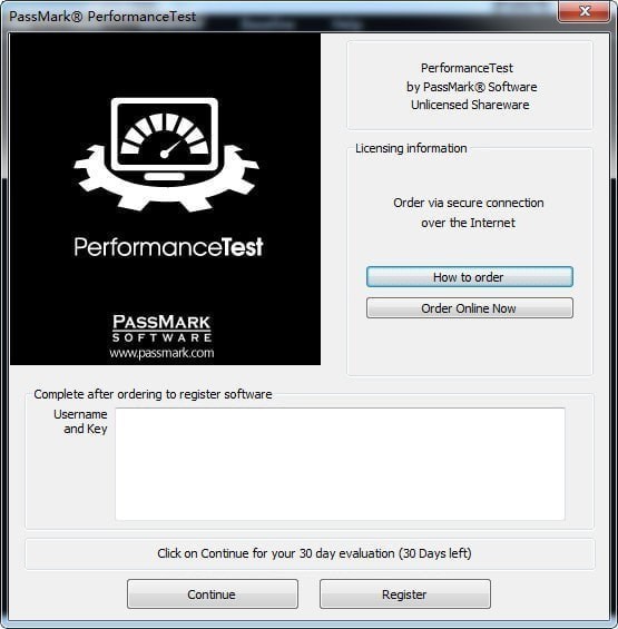 PassMark PerformanceTest官方版安装方法