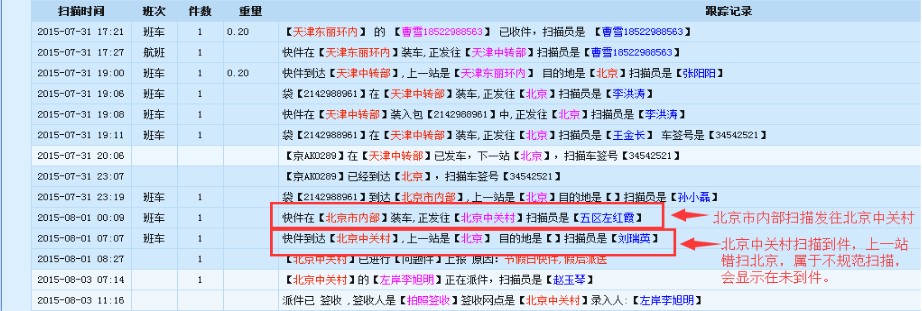 如何使用中通中天系统查询快件清单