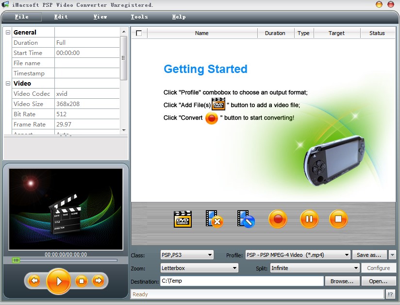 iMacsoft PSP Video Converter功能介绍安装教学