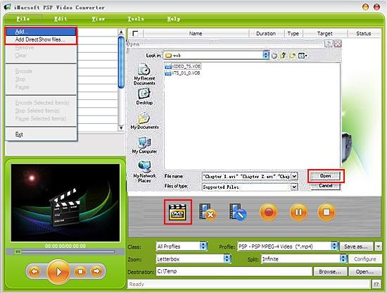 iMacsoft PSP Video ConverterVOB转换成PSP视频文件教学