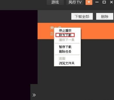 风行视频怎么下载缓存视频？