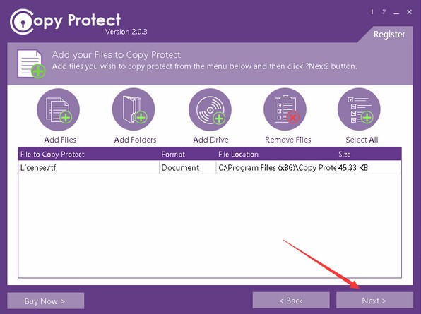 文件防复制软件Copy Protect官方版使用方法