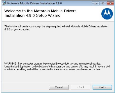 摩托罗拉手机驱动工具Motorola Mobile Drivers安装步骤