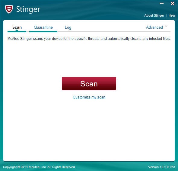 McAfee杀毒软件Stinger介绍及使用说明