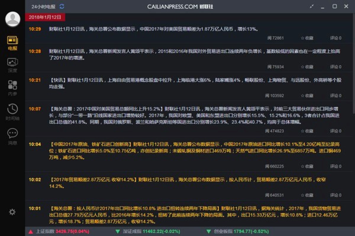 财联社一款专业的金融理财新闻资讯软件功能详细介绍
