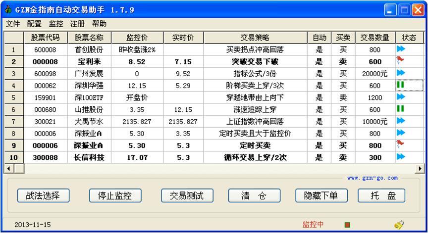 金指南自动交易助手中高级功能模块详细介绍