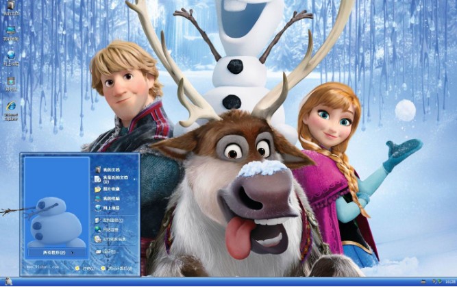 冰夕Windows XP主题破解工具 迪士尼冰雪奇缘主题介绍