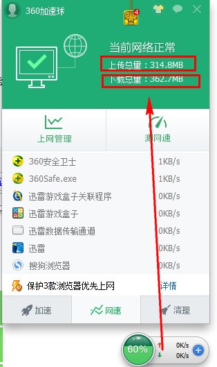360流量监控器 独立提取版使用方法