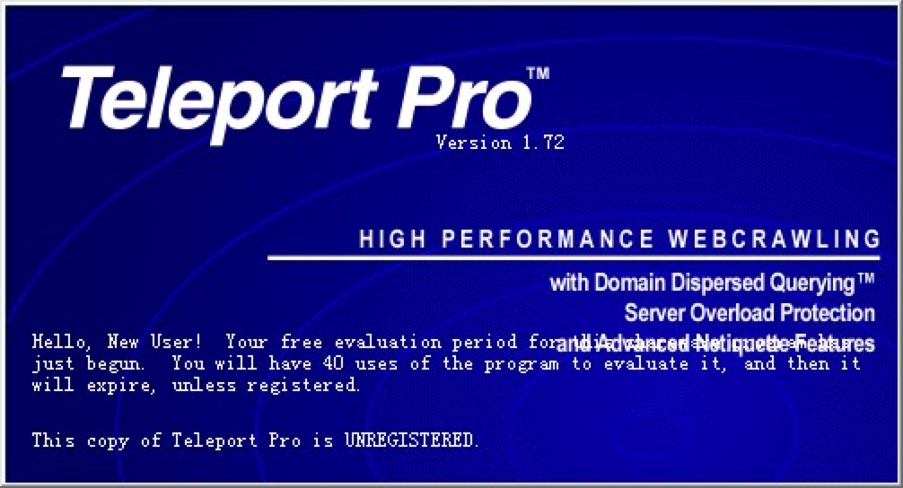 Teleport Pro整点下载器的程序功能和界面介绍