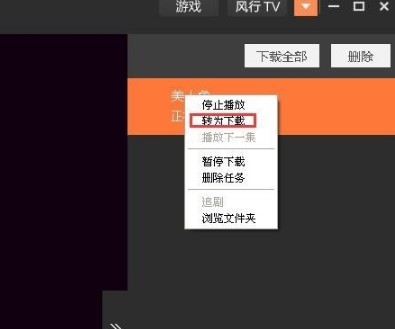 风行视频下载缓存视频教程