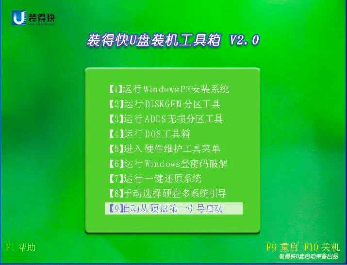 装得快U盘启动制作工具的各项功能使用说明