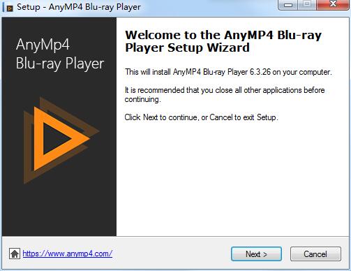 AnyMP4 Blu-ray Player电脑版安装步骤演示和功能介绍