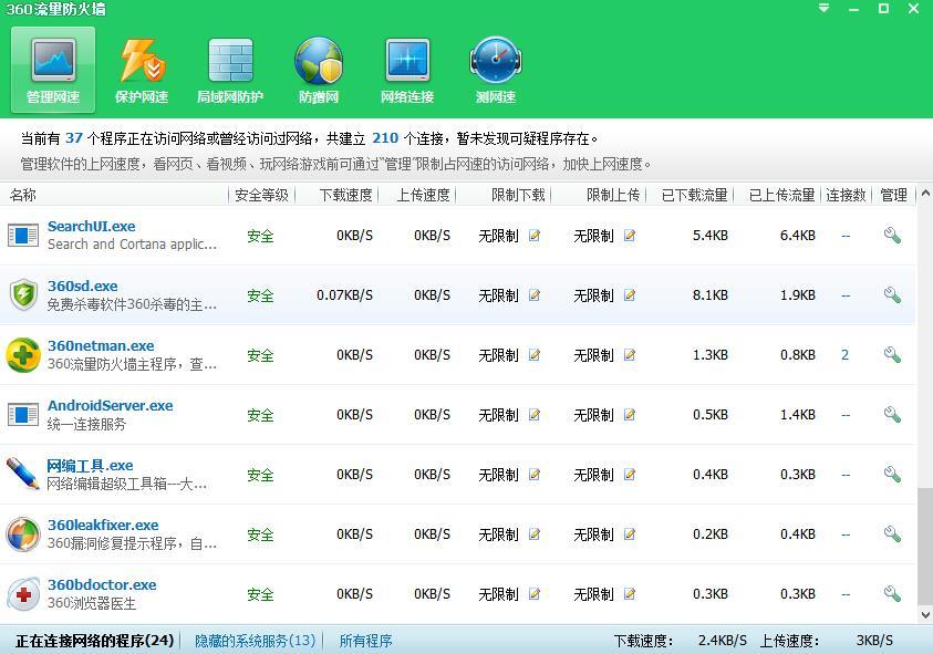 360流量监控功能与常见问题