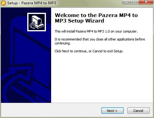 Pazera Free MP4 to MP3安装教程