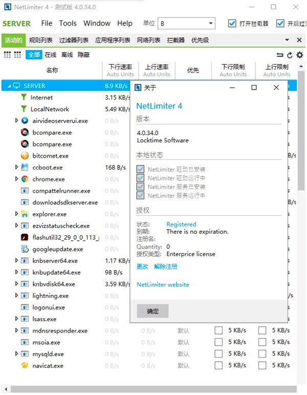 NetLimiter免费下载及使用说明详细介绍