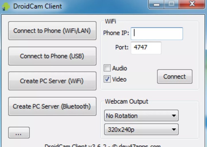 DroidCam网络摄像头下载新手使用教学