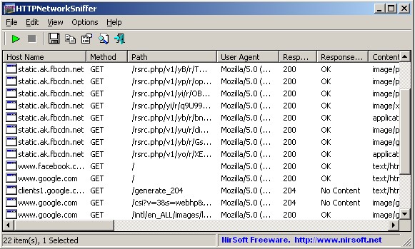  HTTPNetworkSniffer官方下载新手使用教学