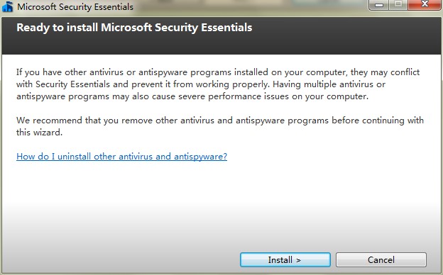 Microsoft Security Essentials英文版下载安装教学