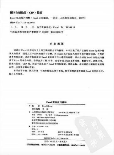 excel实战技巧精粹简介