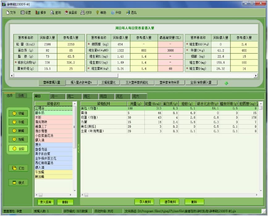 飞华营养计算器功能特色以及适用人群