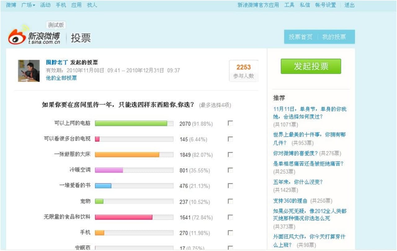 新浪微博投票软件使用说明