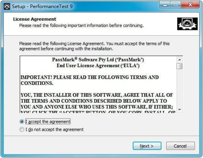 PerformanceTest电脑性能测试工具安装教程详细介绍