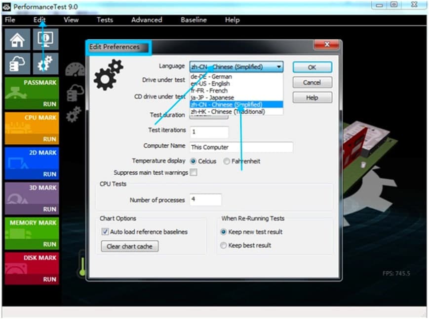 PassMark PerformanceTest官方版功能特色详细介绍说明