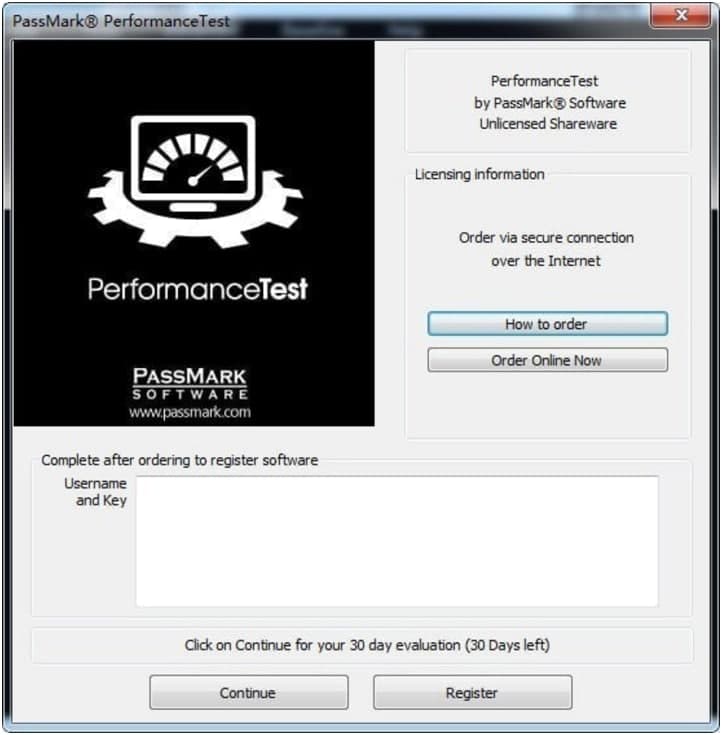 PassMark PerformanceTest官方版功能特色详细介绍说明