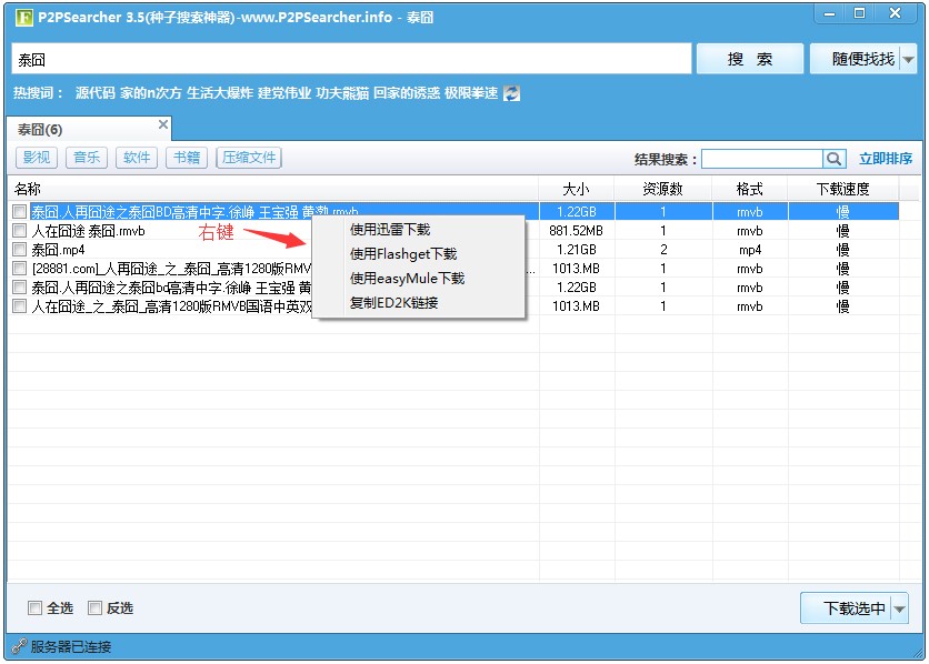电影搜索器（P2PSearcher）使用方法