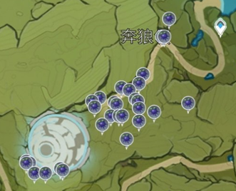图：原神-钩钩果采集及分布位置