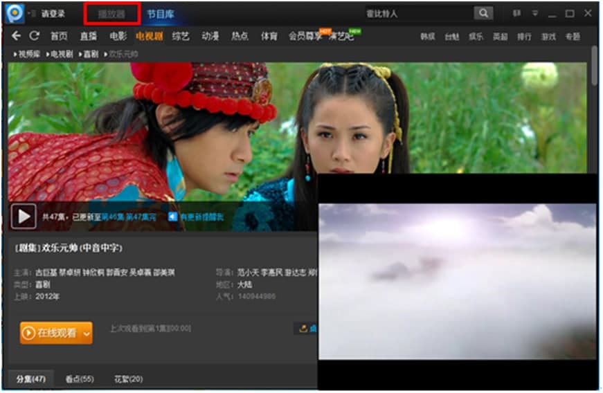 pp网络电视播放方法