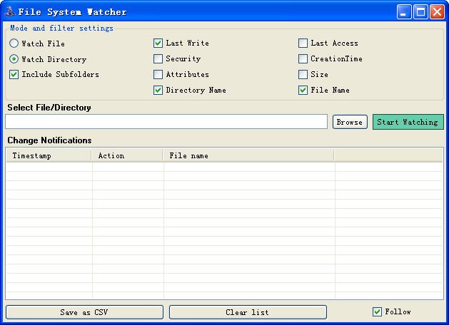FileSystemWatcher软件的基本内容详细介绍